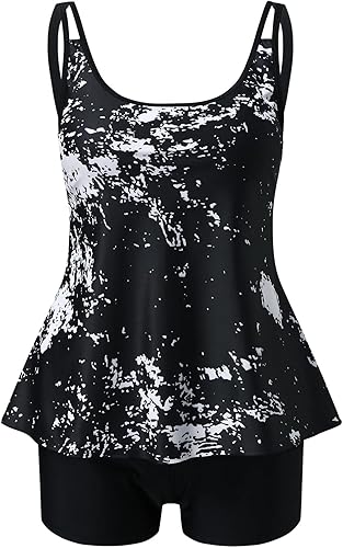 Miniatura 6 de CHIKANSTORE Traje de baño para mujer traje de baño de 2 piezas para mujer ajuste holgado traje de baño con pantalones cortos