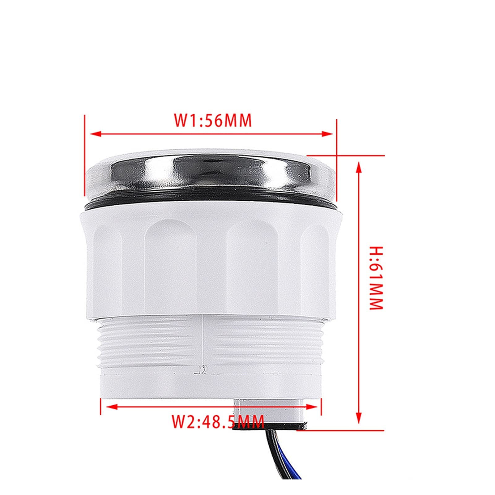 52mm 4 en 1 DIRIGIÓ Medidor de calibrador de alarma voltio de aceite TEMP TEMP TEMP INDICADOR DEL MOTOR for EL COCHE MARINE BOAT 1 2V 24V Accesorios(Black Silver)