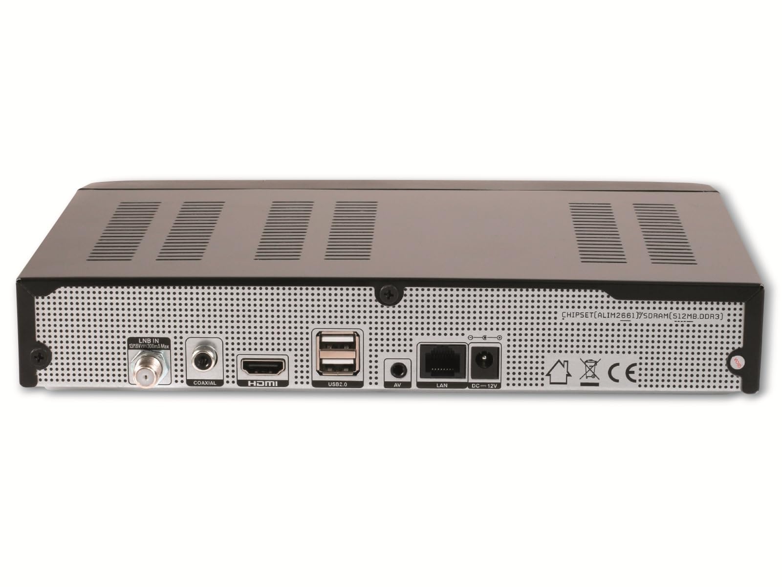 Ankaro AVA Récepteur satellite numérique UHD 4K DVB-S2X H.265 avec enregistrement USB noir