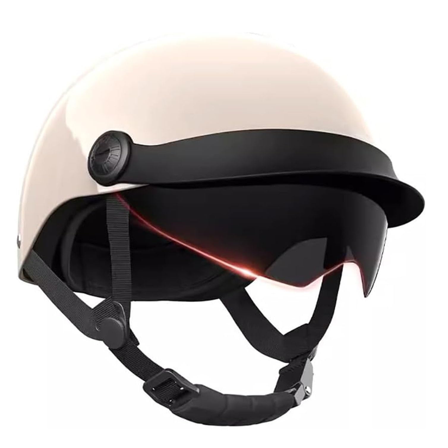 Casque jet rétro style allemand parfait pour vos balades en scooter et moto vintage