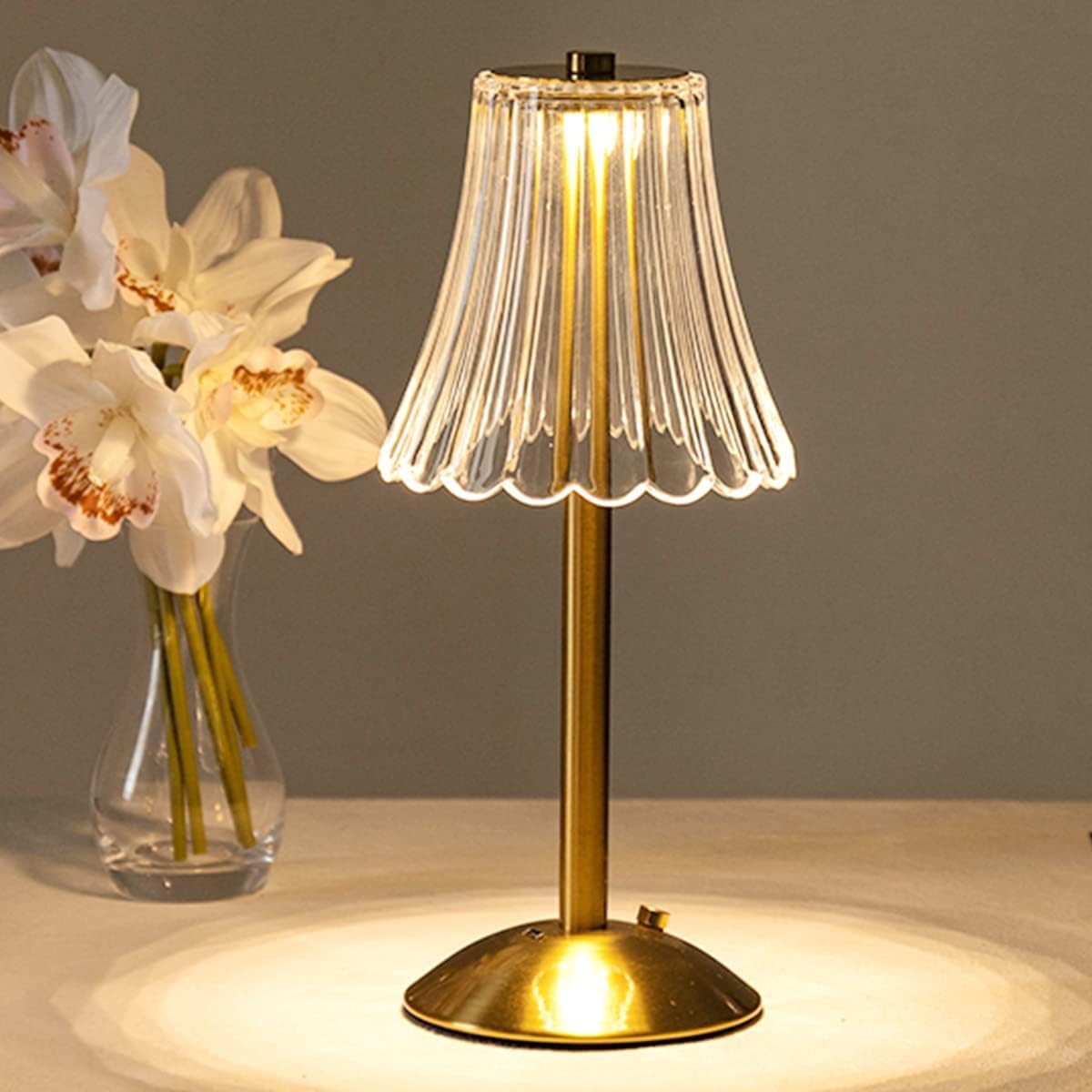 BEMMY Luminária de Mesa 1800mAh, Luminária Abajur Mesa Led Dimerizável Sem Fio