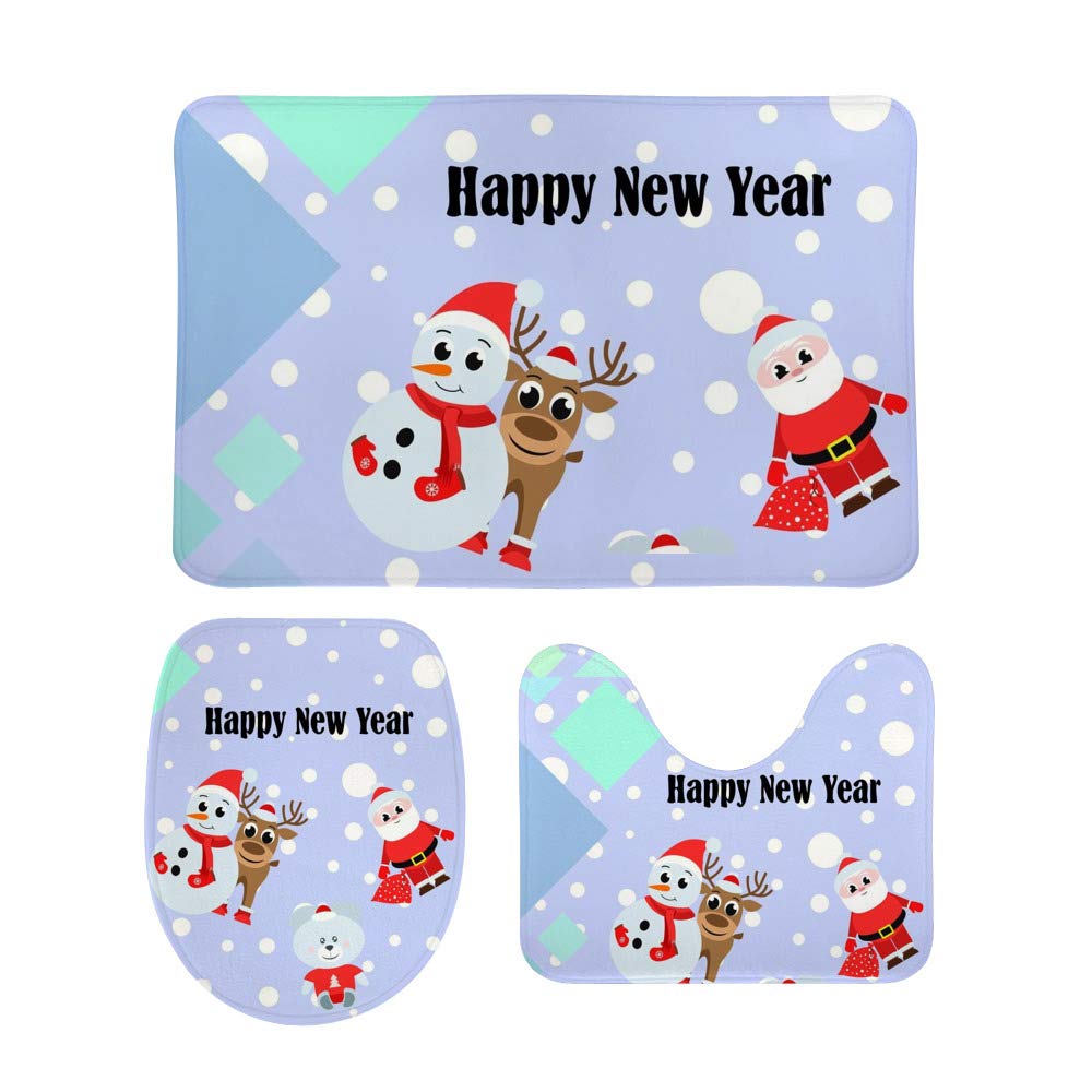 Tapis de bain antidérapant lot de 3 extérieur intérieur porche