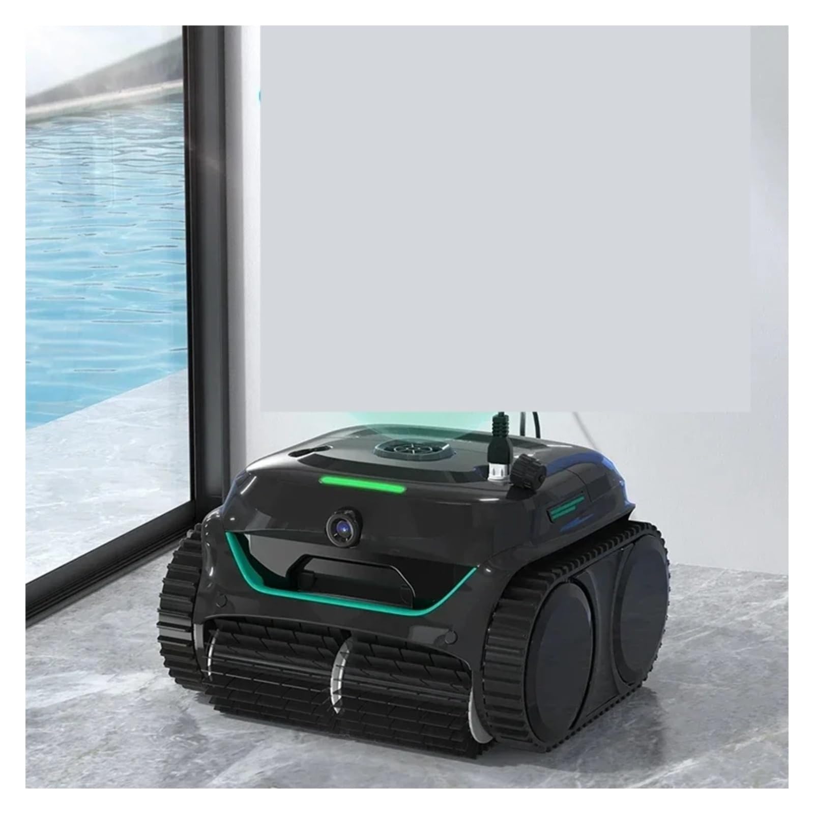 Pulitore robotico per Piscine Senza Fili Robot per la Pulizia della Piscina, Macchina di aspirazione Completamente Automatica, aspirapolvere Inferiore, subacqueo per Piscina
