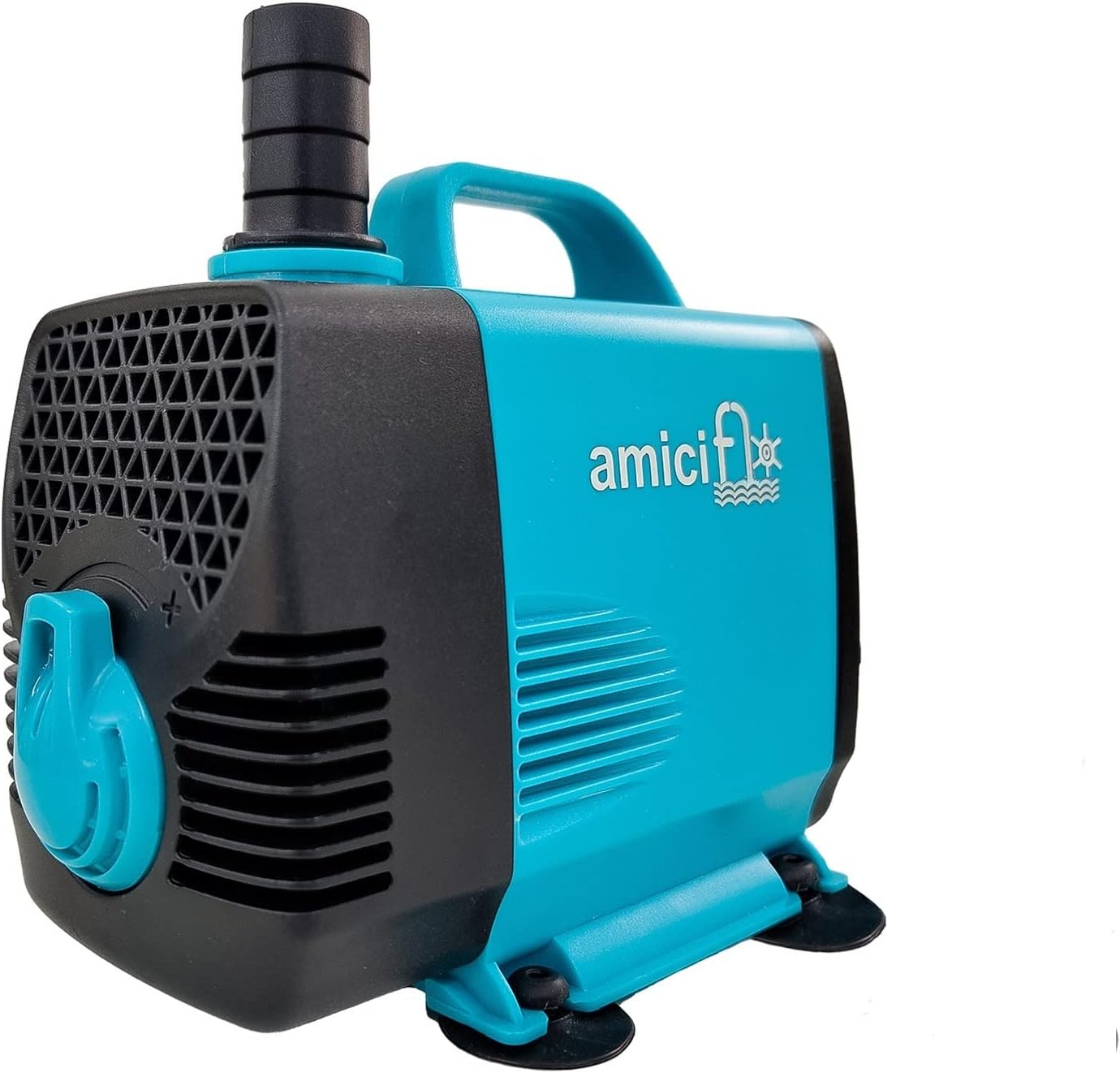 amiciTools 55W Submersible Water Pump, Pure Copper Winding Motor with with Adjustable Flow Rate 2* Nozzles 2m Long Power Cord for DIY Fountains Aquarium (1500LPH, 3.5m)