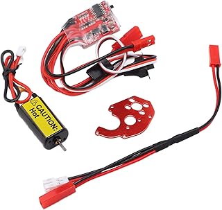 050 66T Brushed Motor with 30A ESC, High Performance, Low Noise, Durable - Upgrade Parts for Axial SCX24 AXI90081 1/24 RC Car