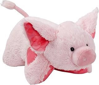 Pillow Pets Sweet Scented Bubble Gum Piggy, Stuffed Animal Pig Plush Toy