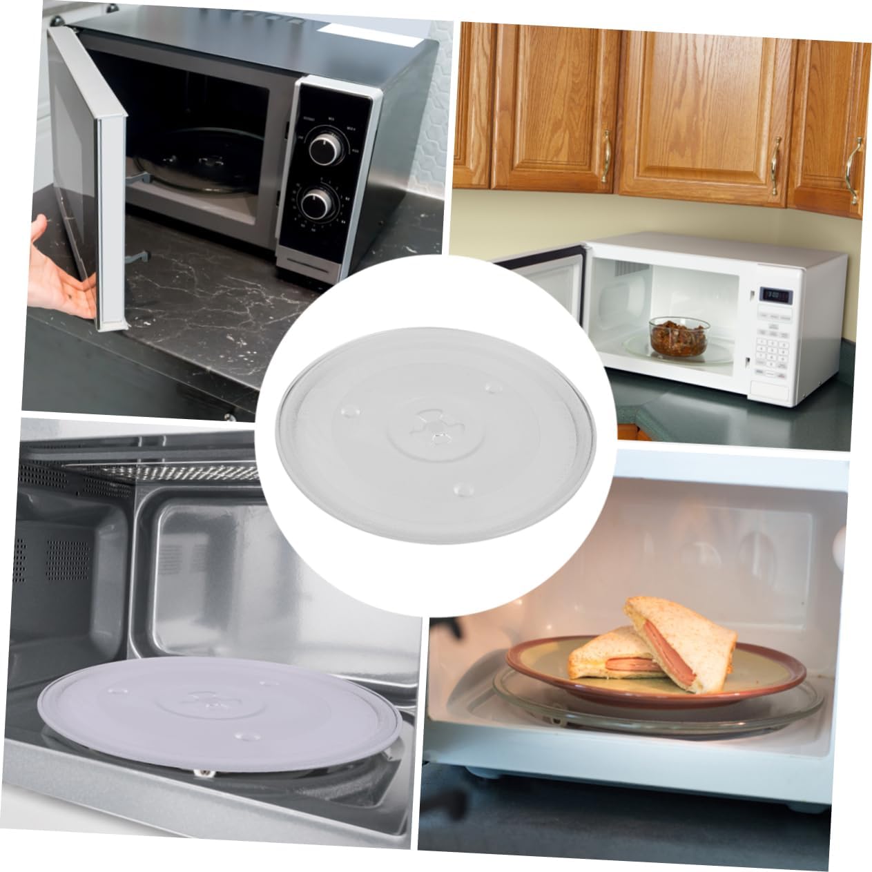 Glass Y-Type Turntable 27cm Plate Replacement Microwave for Oven