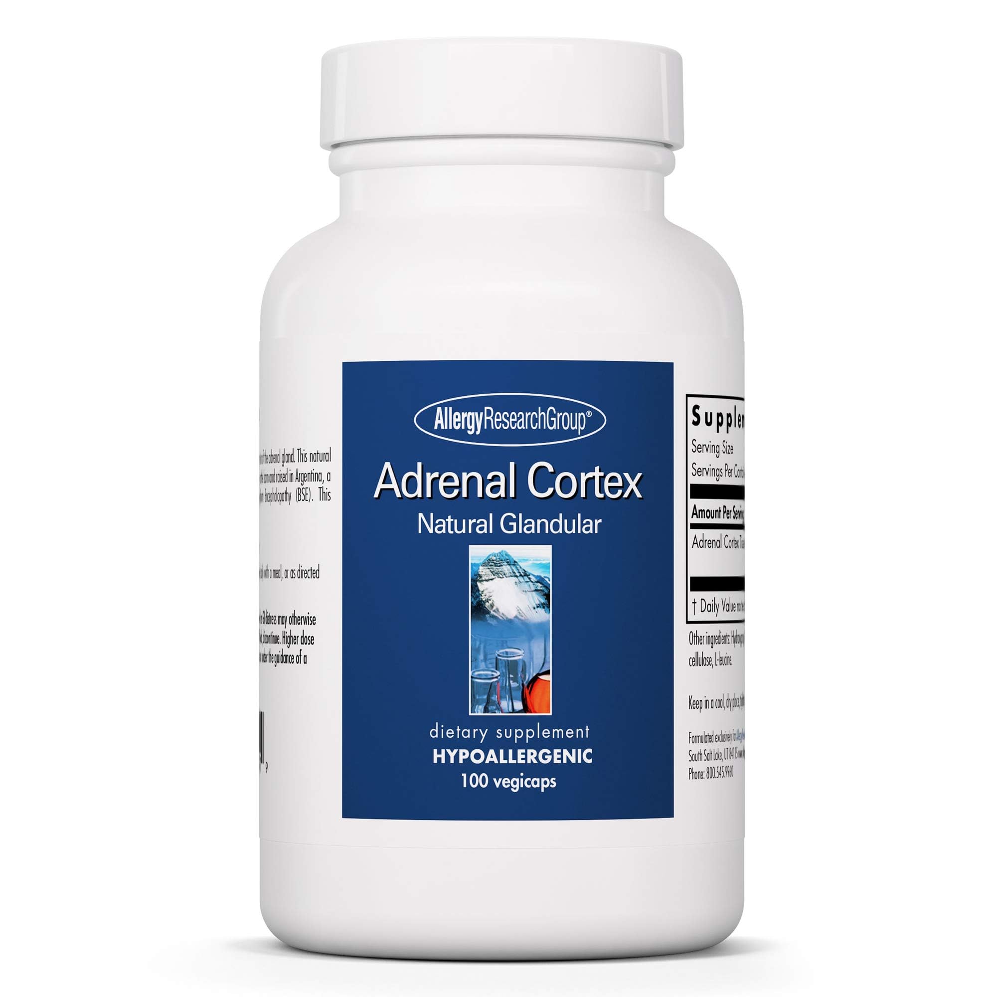 Allergy Research Group, Adrenal Cortex Natural Glandular, 100 Vegicaps