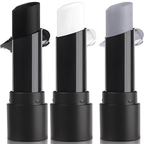 Vista 120 de MEICOLY Barra de pintura corporal dorada, pintura facial para Halloween SFX Cosplay, barra negra de ojo dorado para béisbol, sóftbol, fútbol