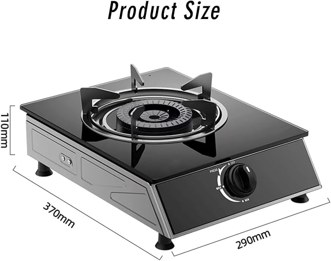 Estufa a Gas de 1 Puesto, Diseño de Sobremesa, Protección de Apagado de Llama miniatura 3