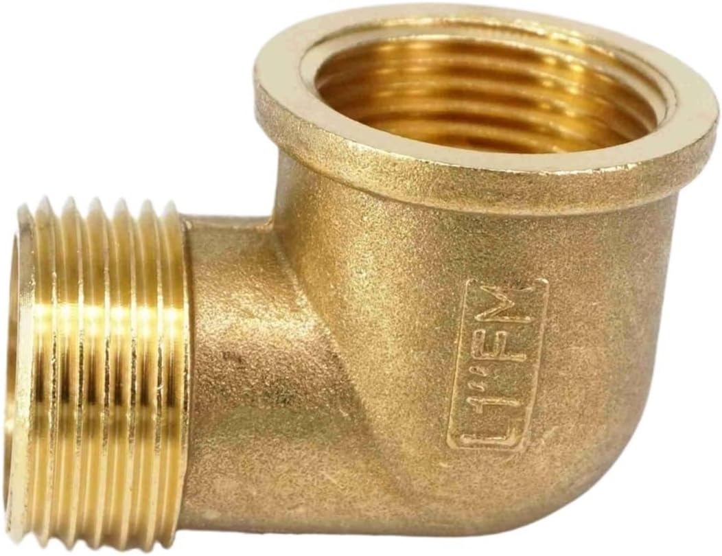1pcs 1" bspt Female to Male Brass Elbow Pipe Fitting Connector Coupler Water Fuel Brass Hose