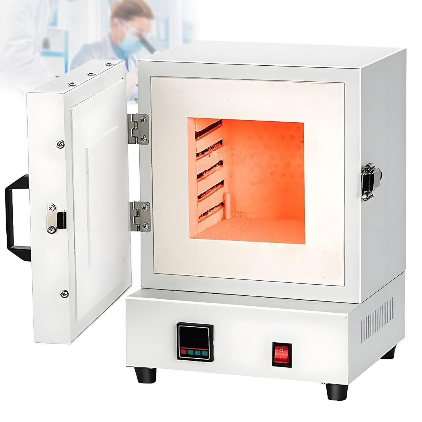 GmhXylophyte 2000w Electric Kiln For Pottery At Home, 2102℉/1150℃ Metal Melting Muffle Furnace, For Jewelry Making, Glazing, Dewaxing, Clay, Ceramic Diy, Wax Casting