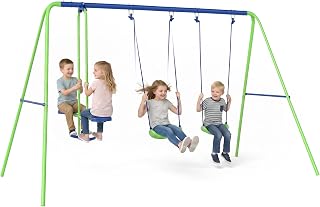 Outsunny Schaukel für den Außenbereich, für Kinder, 3-in-1, Traglast 180 kg