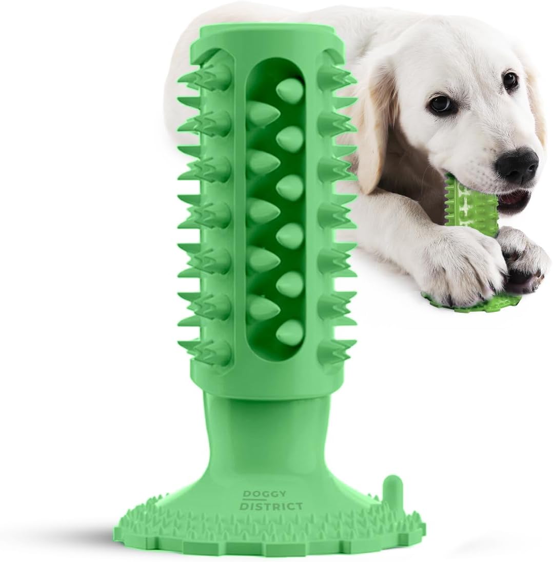 Pet Supplies Doggy District Durable Squeaky Rubber Interactive Teeth Cleaning Dog Chew Toy