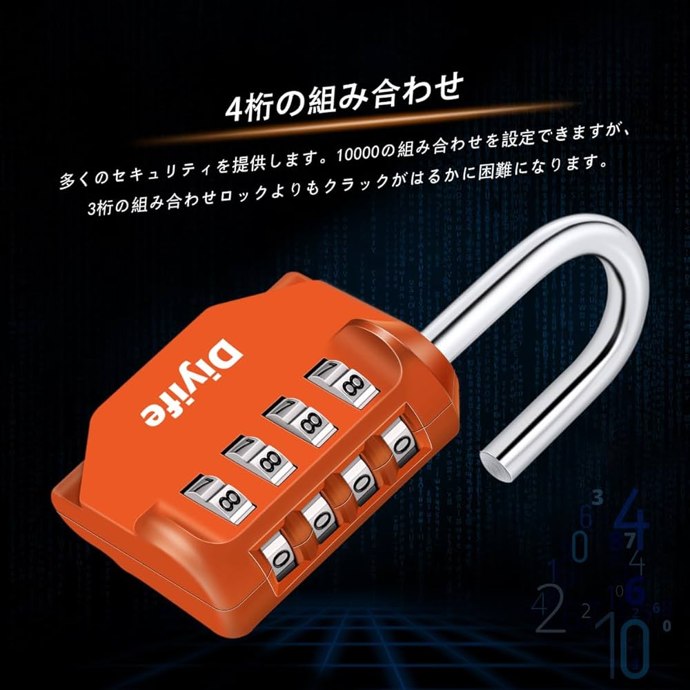 はるだいさん、専用です。 楽天市場】【動画あり】 ダイヤル式 南京錠 ロック ダイヤル 4桁