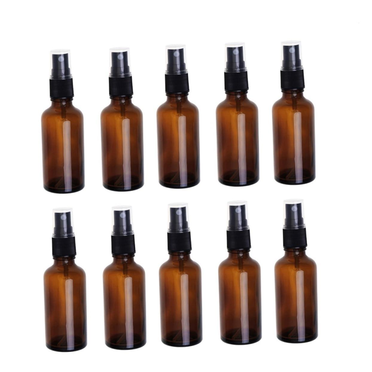 Baluue Flacone Spray Vuoto da Viaggio 20ml in Vetro Marrone