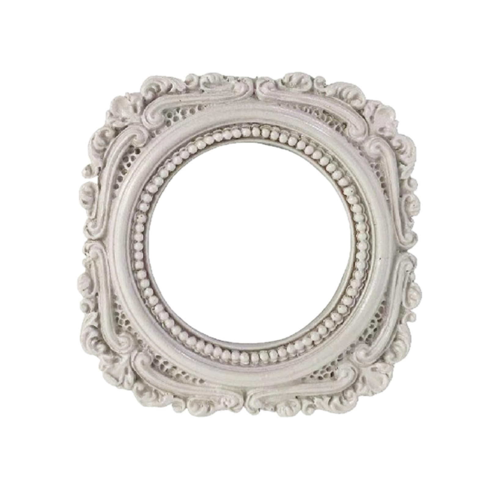 Hsioluted Stylish Irregular Resin Wall Photo Frame Round Pictures Frame for Displaying Memory in Contemporary Homes Thin Wall Display