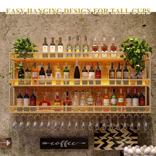 Casier à vin mural LED idéal pour animer vos soirées bar et sublimer la cuisine
