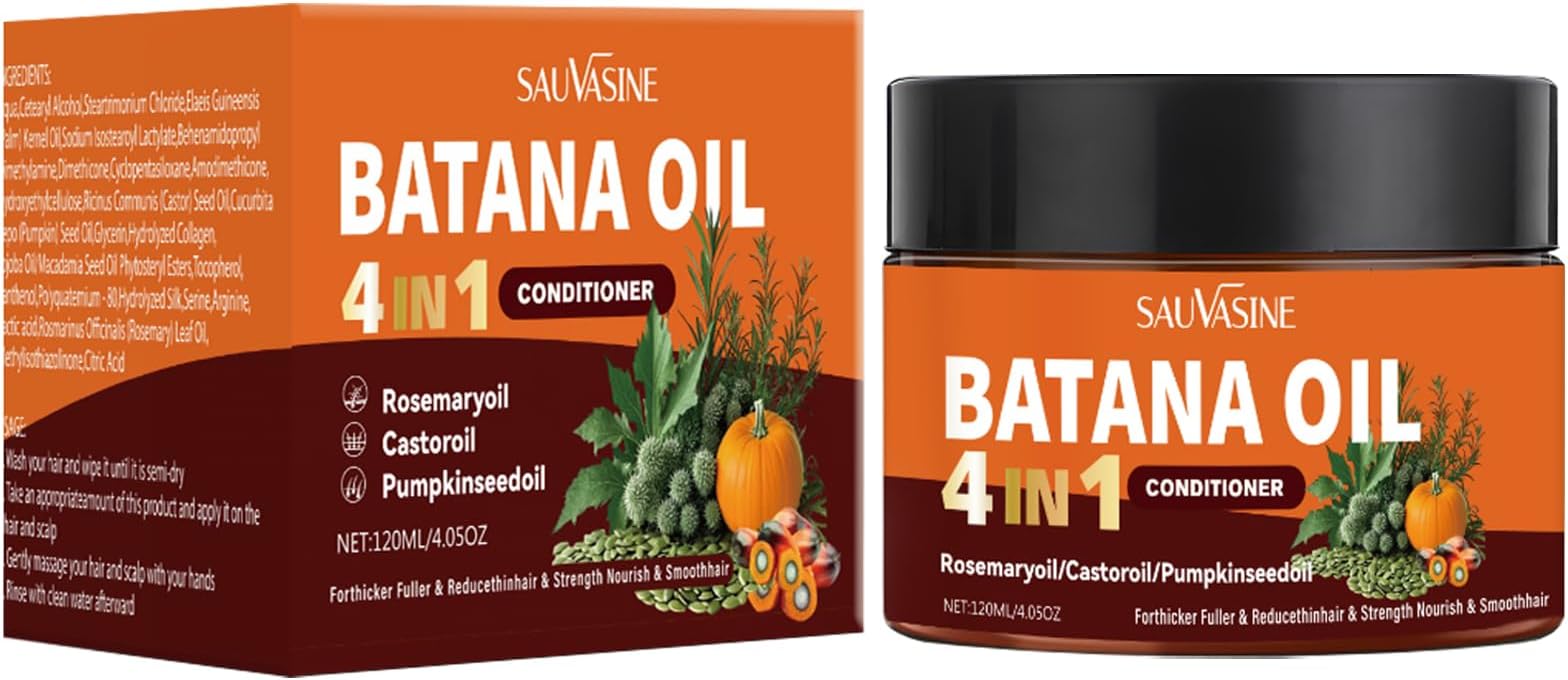 Batana Oil 4-in-1 Conditioner, Moisturizing Conditioner with Organic Hair Oil, Natural Hair Growth for Dry Hair for All Hair Types
