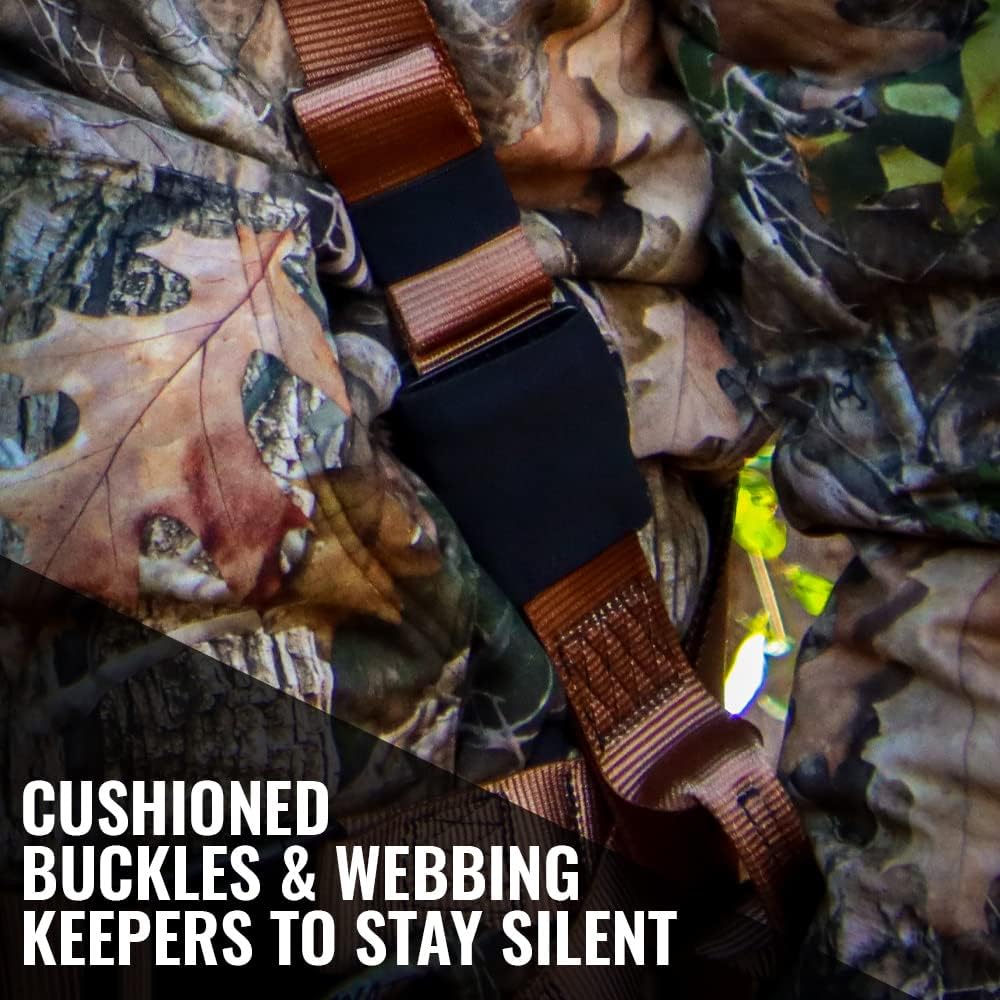 Malta Hunting Safety Hunter's Elite Safety Harness Set with Tree Strap, Deer Drag/Suspension Relief Strap