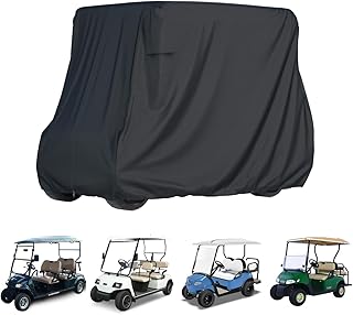 2/4 Passenger Golf Cart Cover for Yamaha EZGO Club Car, 420T Waterproof Polyester with