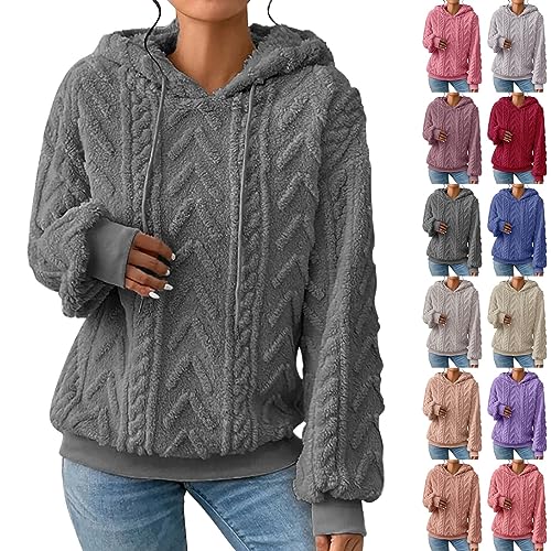 Sweater à capuche femme en polaire pour rester au chaud à la maison