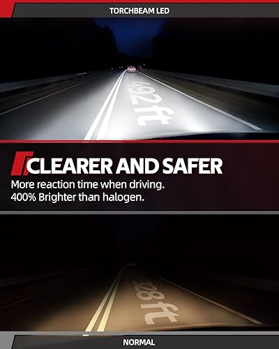 Vista 55 de Torchbeam D2S D2R Bombillas HID de xenón para faros delanteros, 35 W, 7600 lúmenes, 8000 K, azul hielo, bombilla de repuesto de haz alto y bajo