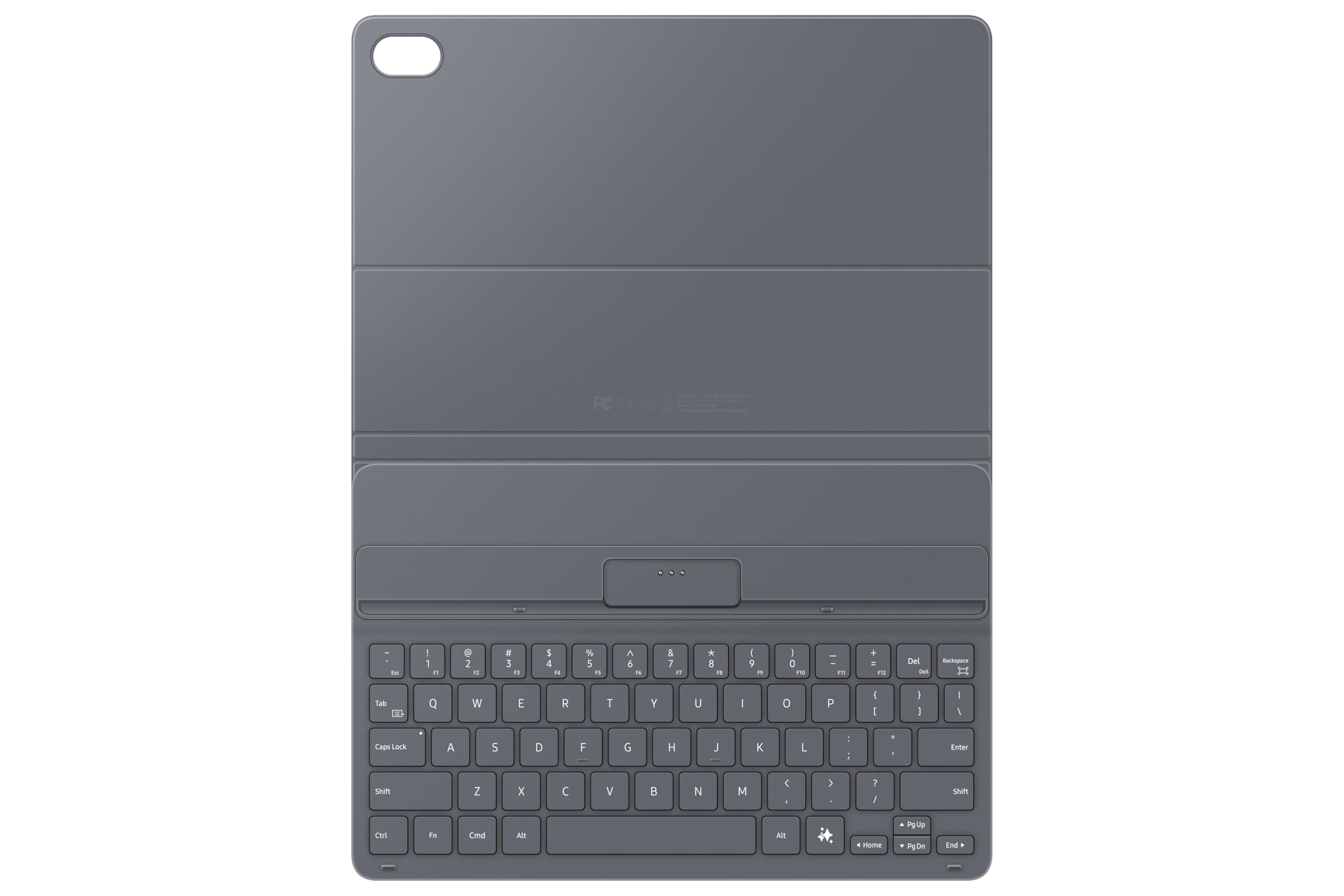 Samsung Book Cover Keyboard Slim EF-DX730 für das Galaxy Tab S11 mit QWERTZ-Tastatur und AI-Taste, Tablet-Hülle, schlankes Design, Black
