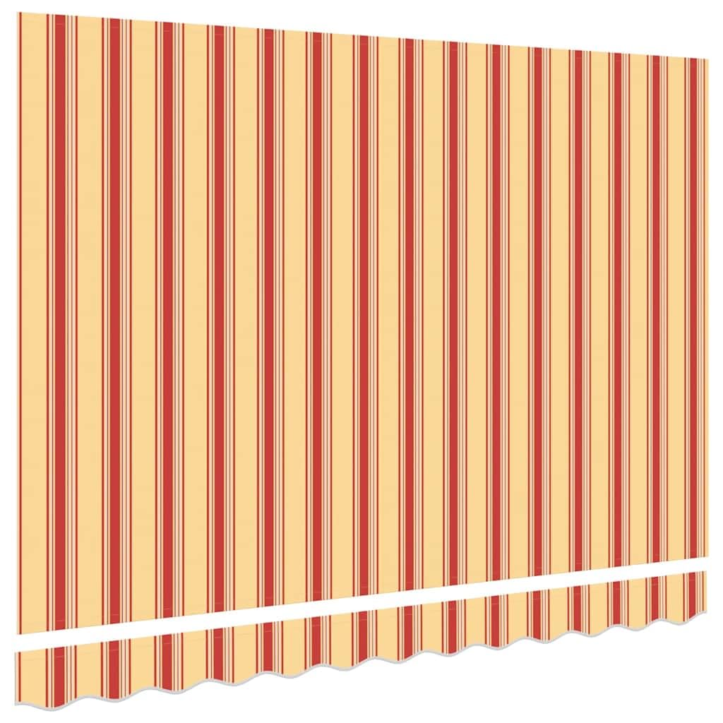 Leasha Toile de Rechange Store Banne, Toile Tissu de Remplacement pour Auvent 235x195 cm Jaune et Orange