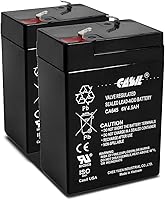 Vista 12 de Casil Batería de repuesto SLA/AGM de 6V 1.3Ah - Sin mantenimiento, compatible con paneles GE Interlogix 60-914, GE Simon 3 y GE Simon XT