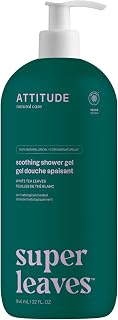 ATTITUDE Body Wash, EWG Verified, Plant- and Mineral-based Ingredients, Vegan and Cruelty-free Beauty and Personal Care Products, White Tea Leaves, 32 Fl Oz