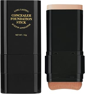 Foundation Stick, 15g Moisturizing Makeup Base For Women, Double-Head Concealer Cream, Long Lasting Face Primer, Skin Tone Corrector, Portable Cosmetic Stick, Makeup Essentials For Girls, Smooth Cov | Face Makeup Foundation Full täckning Långvarig fuktgivande makeupsticka med dubbel