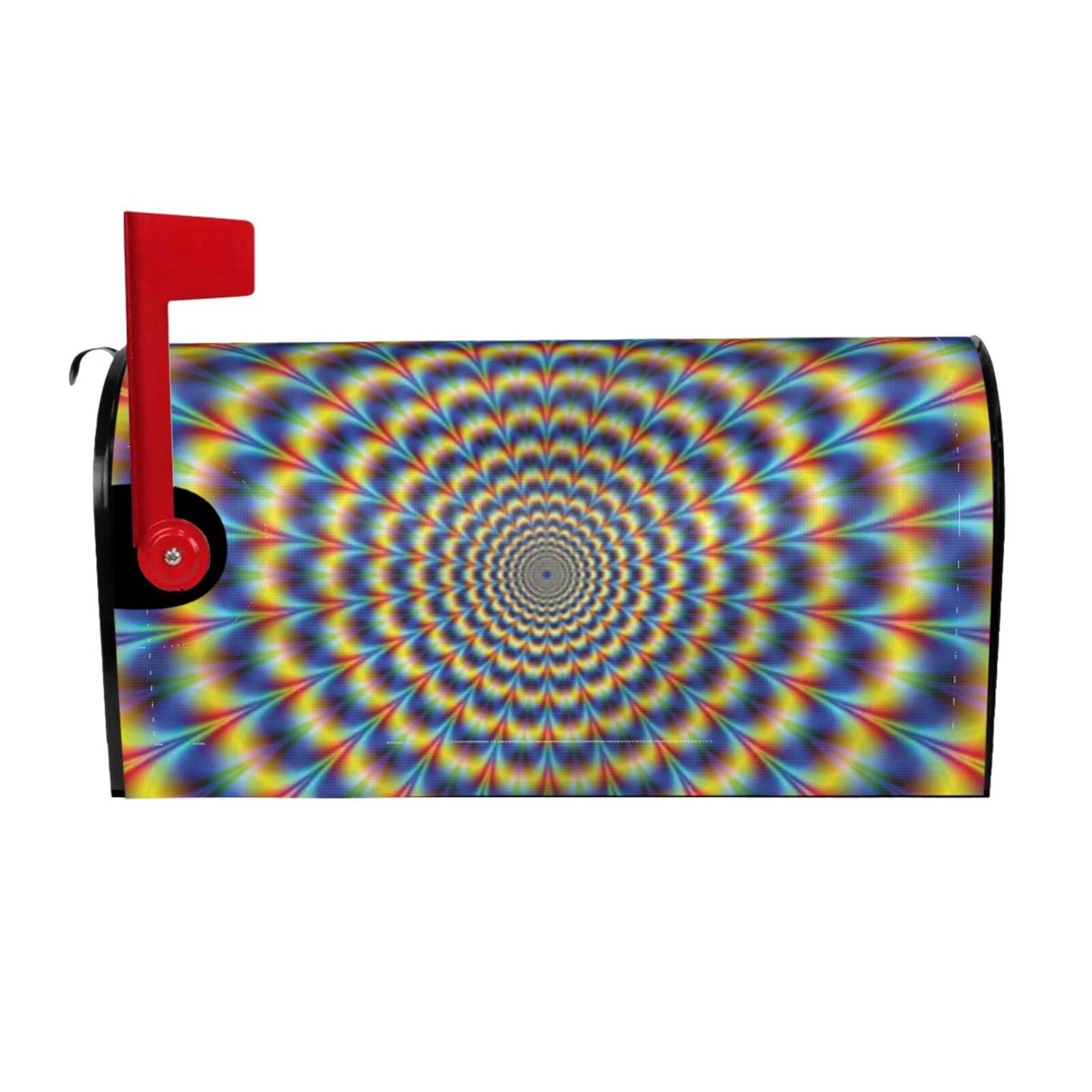 Spiral Optical Illusion GIF Prints Waterproof Sun Protection Letterbox Cover :: Accommodates Standard Size Or Large Size Mailboxes 25.5x21 in