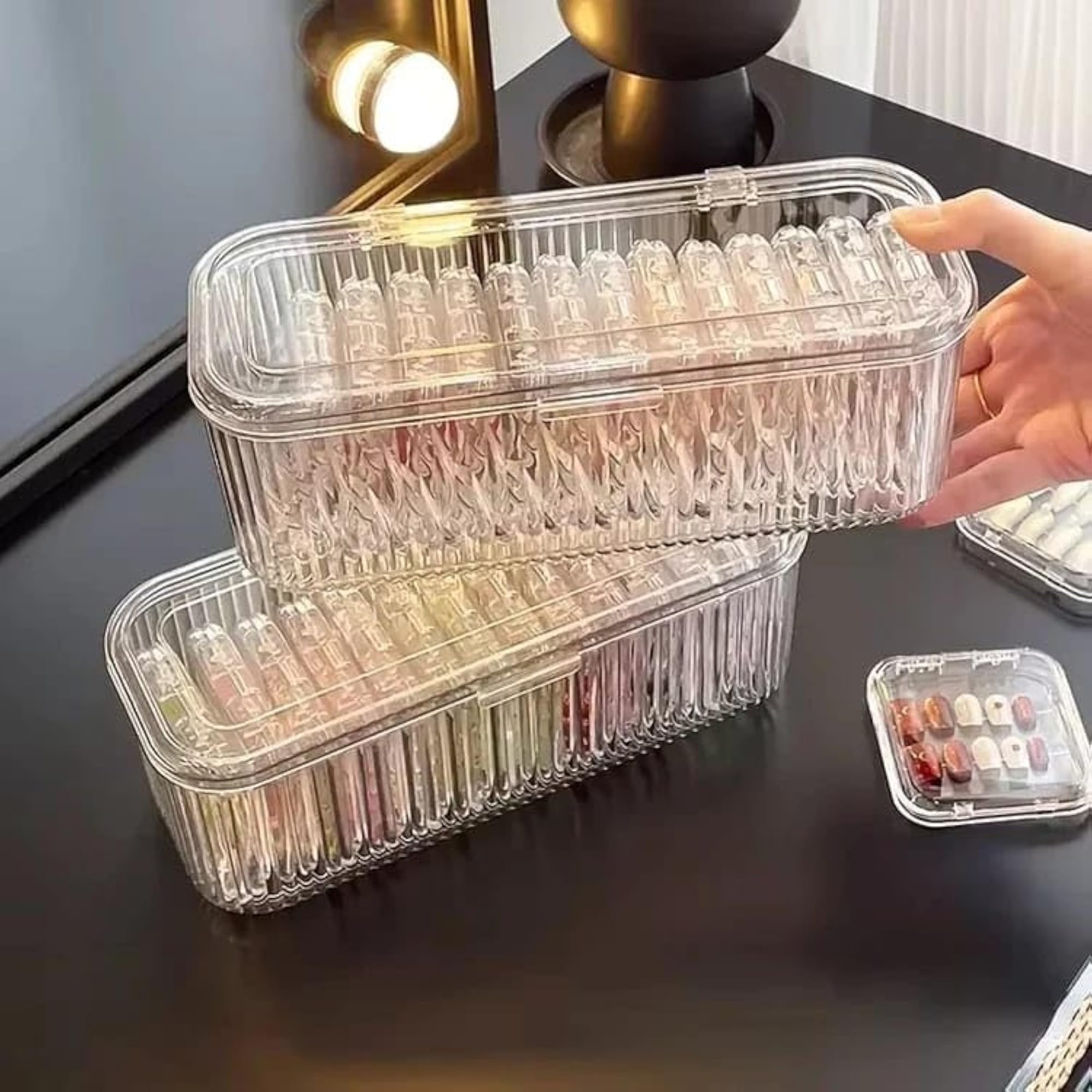 Multicolour Acrylic Jewellery Organizer Box Set