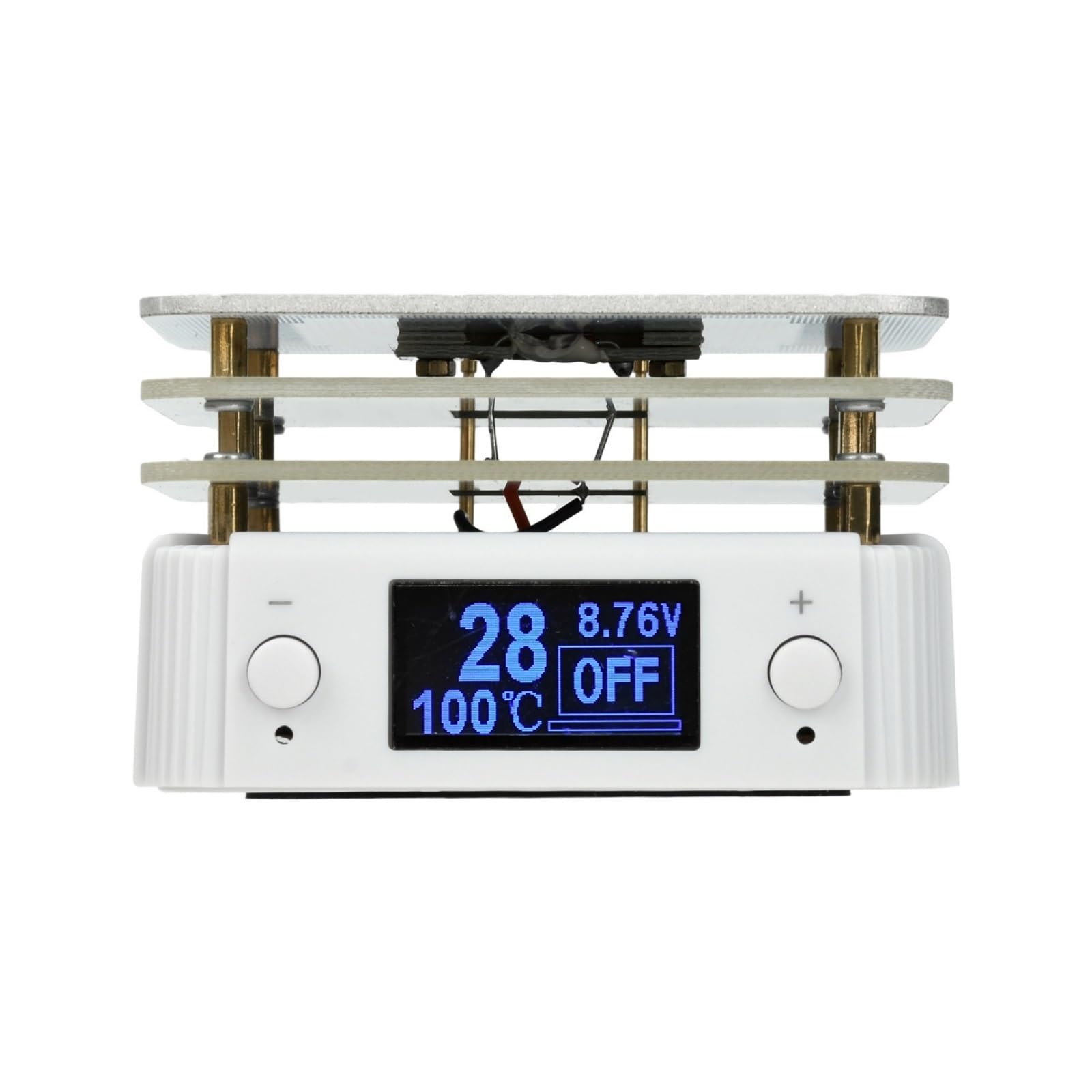 Precalentador inteligente de placa caliente SMD de 65 W, mini mesa de temperatura constante con panel de pantalla digital OLED