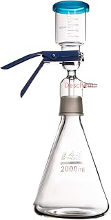 Deschem 2000ml Vacuum Suction Filter Device 2L Filtration Flask Laboratory Buchner Core Filting Instrument