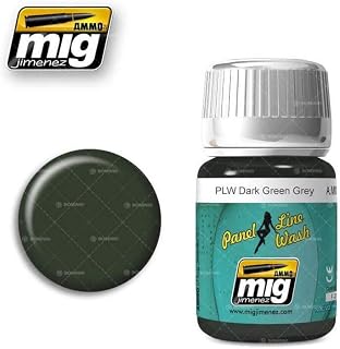 Ammo of Mig Jimenez PANEL LINE WASH DARK GREEN GREY AMIG1608