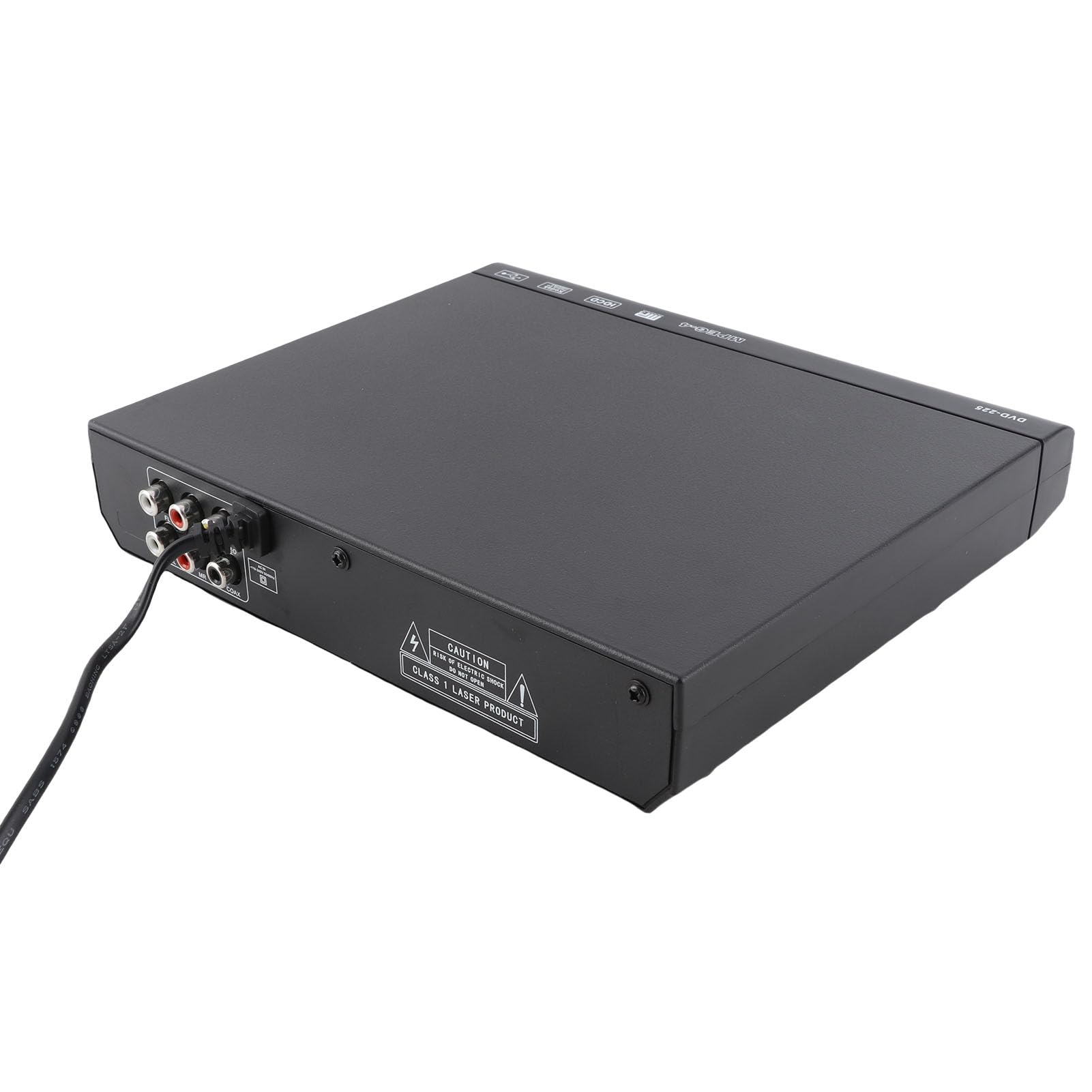 Asixxsix Mini Reproductor de DVD, Compatible con DVD R, RW, JPEG, CD R, CD RW, escaneo Progresivo, conversión Ascendente a 720P, multilingüe, USB 2.0, con Control (Enchufe de la UE)