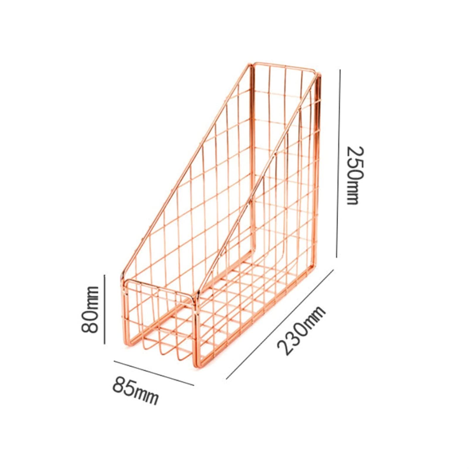 Scaffale portaoggetti per documenti, griglia in ferro, organizer per scrivania, scaffale da scrivania in stile nordico per documenti, riviste e penne, soluzione perfetta per l'ufficio