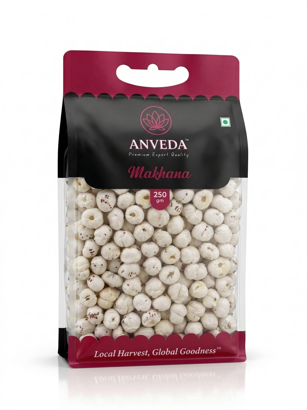 ANVEDA RAW MAKHANA 250 g | Maintains Weight, Healthy Snacks & Low-Calorie Superfood | Ready to Eat | Crunchy & Nutritious Snack-image-44