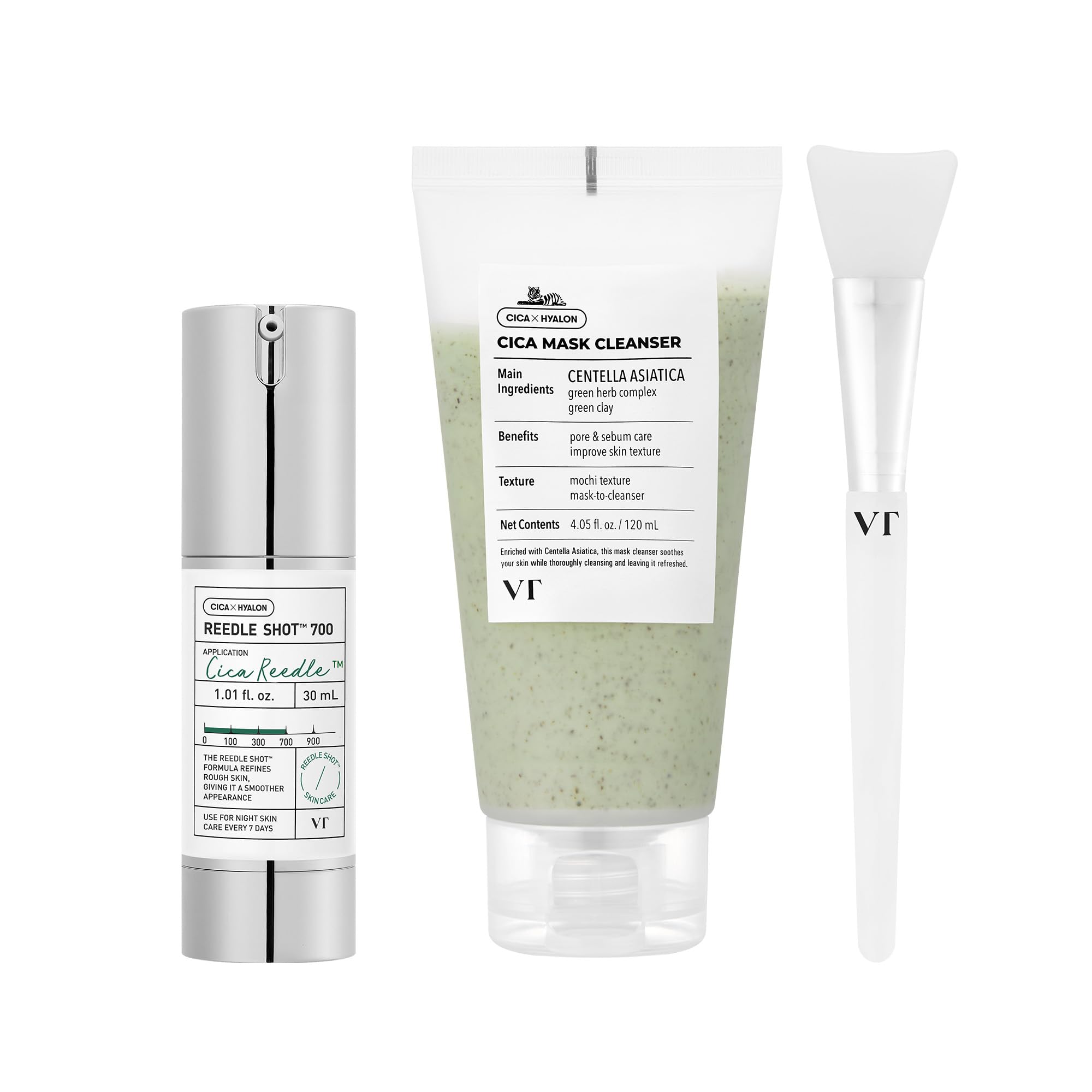 お値下げ　新品！VT CICA& REEDLE 5 MASK 等　6点セット Amazon.com: VT COSMETICS Bundle CICA Reedle Shot 700 & CICA Mask