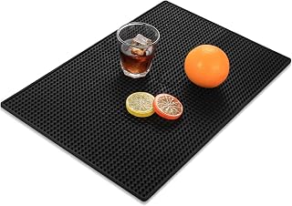 Bar Mat 45 x 30 cm, Non Slip Quick Drying, for Dishes and Kitchen | 45 * 30cm rubber mat, non-slip, quick drying, washable. Perfect for bar, kitchen and club.