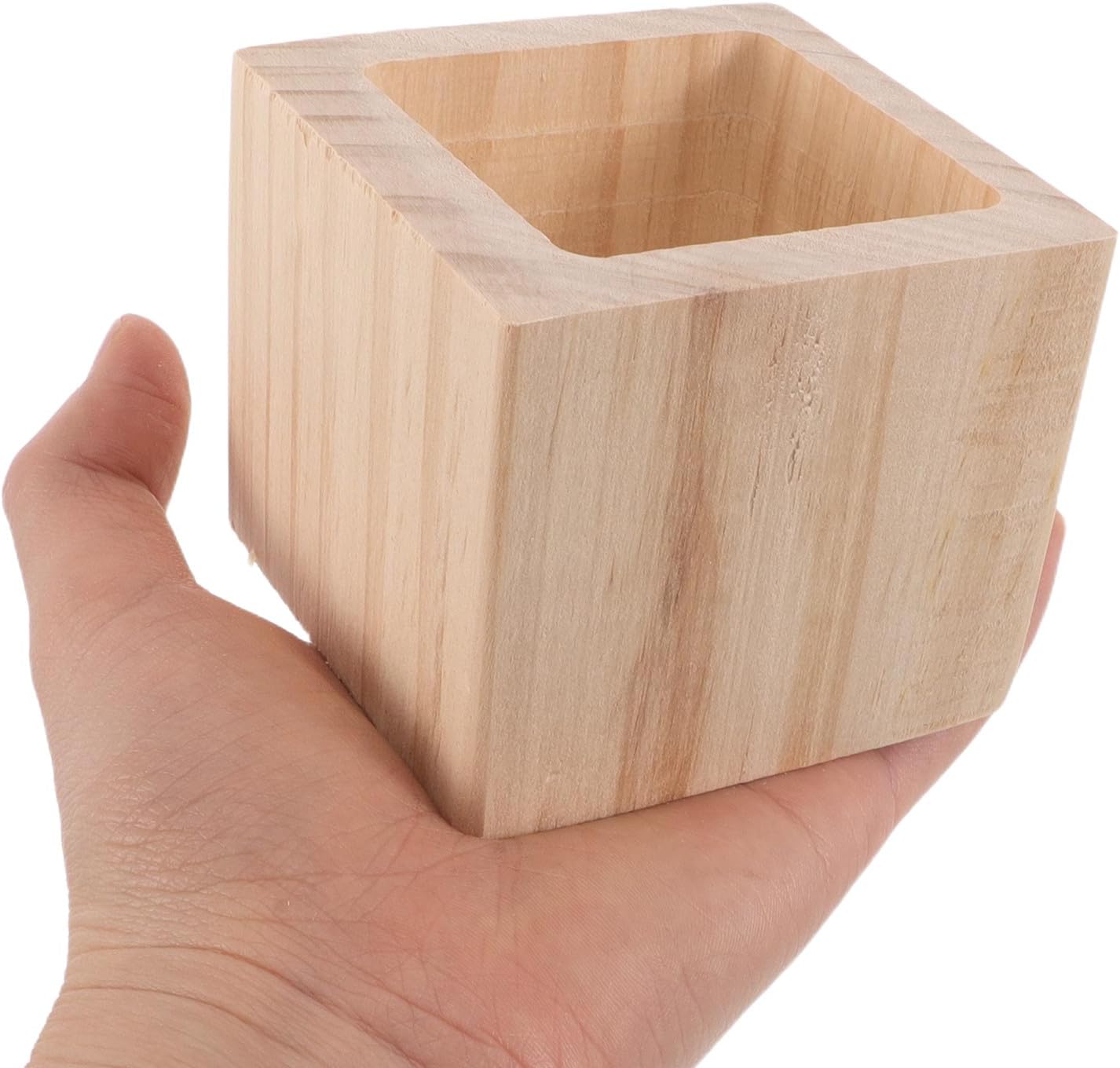 4pcs Wood Bed Risers – Wood Furnitur Extenders for Bed Sofa Table Cabinets Bookcases - Recessed Hole Furniture Lifter for Home Office - Furniture Supplies