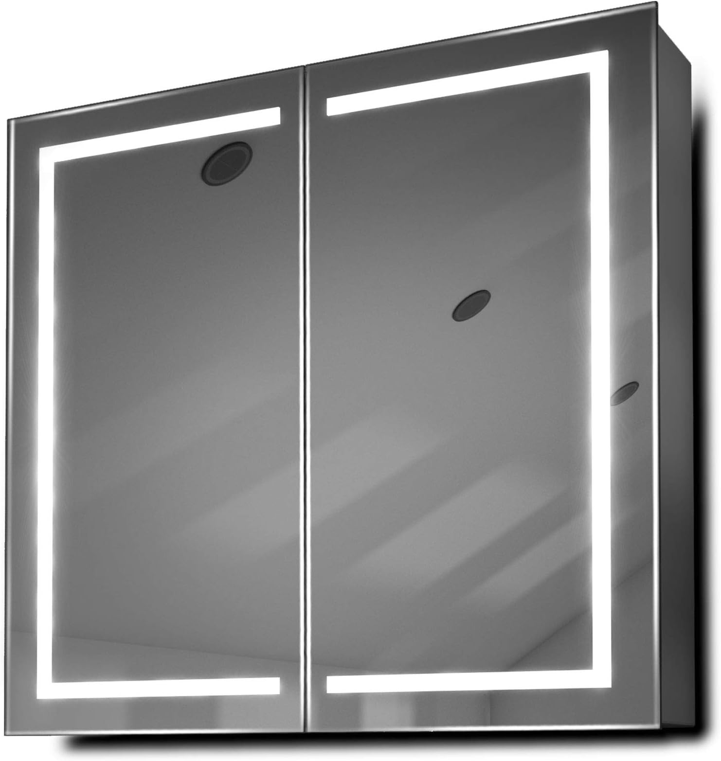 DIAMOND X COLLECTION Talia LED Bathroom Mirror Cabinet with Demister Pad, Sensor & Shaver k362