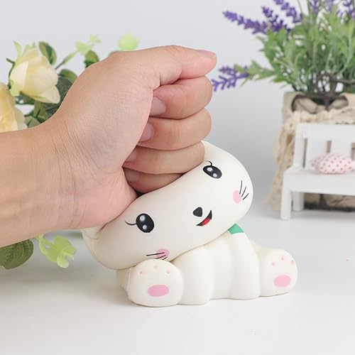 Miniatura 6 de Anboor Juguete de unicornio de 5.1 pulgadas, juguete suave kawaii de animales esponjosos, juguete de levantamiento lento, juguetes de Navidad para