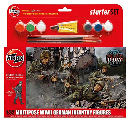 Airfix 1:32 Multipose WWII German Infantry Figures Starter Set (A55210)