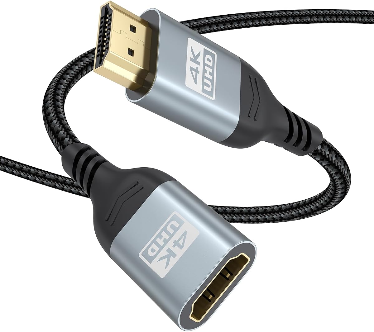 Cable de extensión HDMI de 20 pies, cable extensor HDMI 4K macho a hembra, cable de extensión de 20 pies, 4K@60Hz, 2K, 1080P, ARC, HDR compatible con computadora portátil, HDTV, monitor, Roku, Fire TV Stick, Xbox, PS5