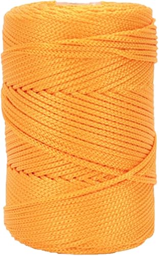 Miniatura 3 de Paquete de 2 hilos de poliéster súper suaves de 8.11 ozlote para tejer macramé de ganchillo para sombreros de verano, hilo para bricolaje de punto a