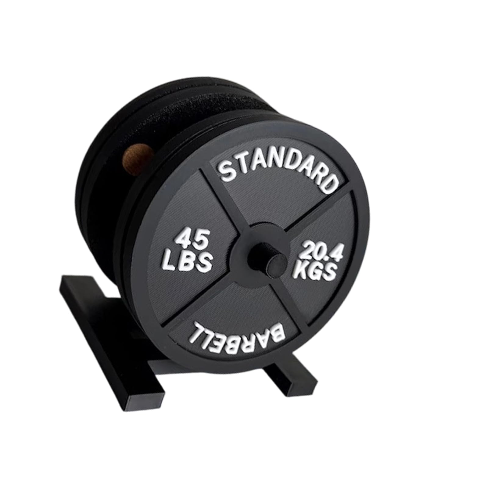 QIAOLIDA ABS Weight Plate Coasters Set With Holder Barbell Bumper Plate Drink Coasters For Stable Drink Placement