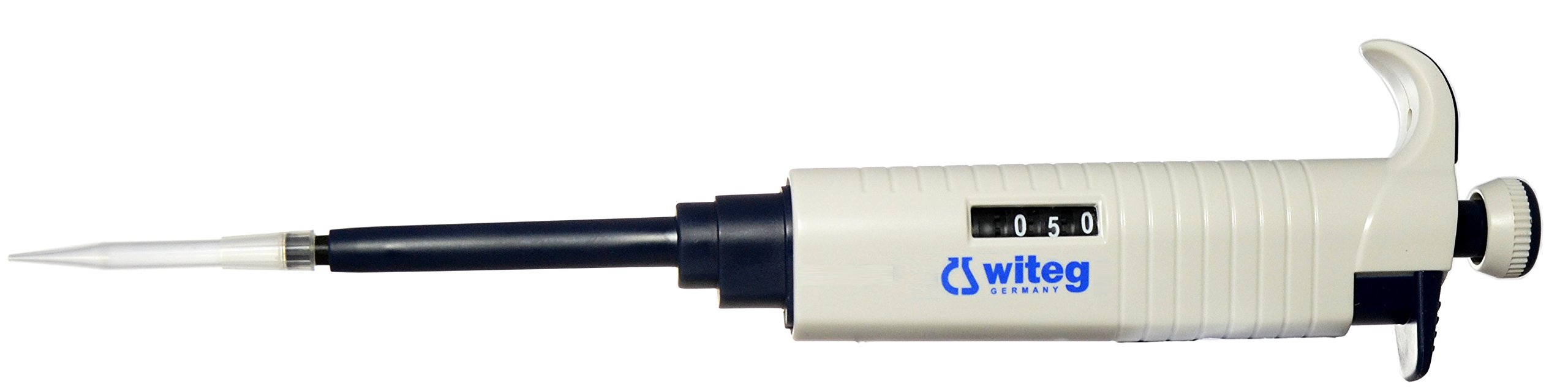Pipette WITOPET economy,100-1000 µl, höchste Genauigkeit und Präzision, preiswerte Einkanalpipette, ideal für Einsteiger, DE-M, made in Germany